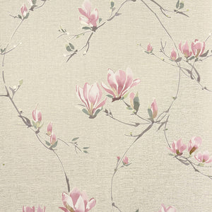 Isla Trail Natural / Pink Wallpaper by Fine Decor FD44318