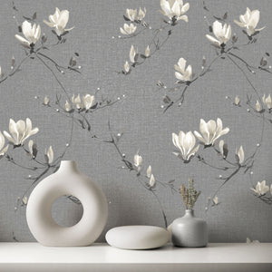 Isla Trail Charcoal Wallpaper by Fine Decor FD44319