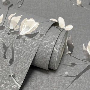 Isla Trail Charcoal Wallpaper by Fine Decor FD44319