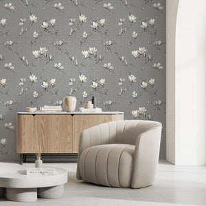 Isla Trail Charcoal Wallpaper by Fine Decor FD44319