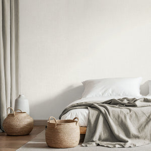 Isla Plain Warm White Texture Wallpaper by Fine Decor FD44321