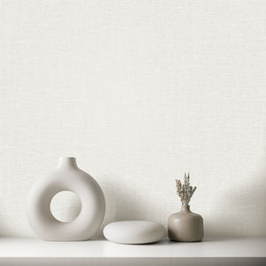 Isla Plain Warm White Texture Wallpaper by Fine Decor FD44321
