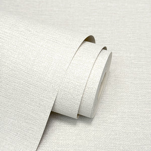Isla Plain Warm White Texture Wallpaper by Fine Decor FD44321