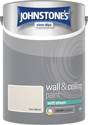 Ivory Spray Soft Sheen Emulsion - Johnstones Wall and Ceiling Paint